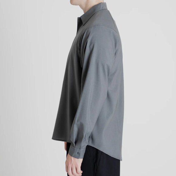 Goldwin Act Wool Shirt - Blue Gray - Picture 3 of 10